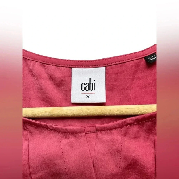 Cabi Satin Sleeveless Blush Blouse - Picture 2 of 4